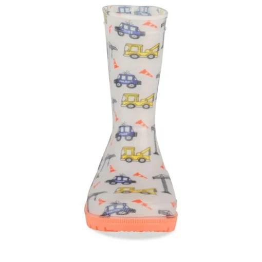 Bottes De Pluie GRIS Garçon Motif Uni A Enfiler