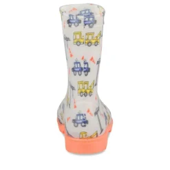 Bottes De Pluie GRIS Garçon Motif Uni A Enfiler