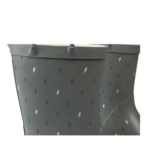Bottes De Pluie GRIS Garçon Motif Eclair A Enfiler