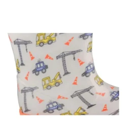 Bottes De Pluie GRIS Garçon Motif Uni A Enfiler