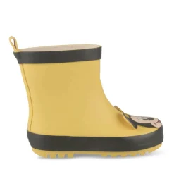 Bottes De Pluie JAUNE Garçon Motif Uni A Enfiler