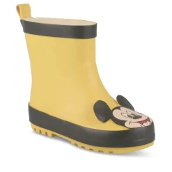 Bottes De Pluie JAUNE Garçon Motif Uni A Enfiler