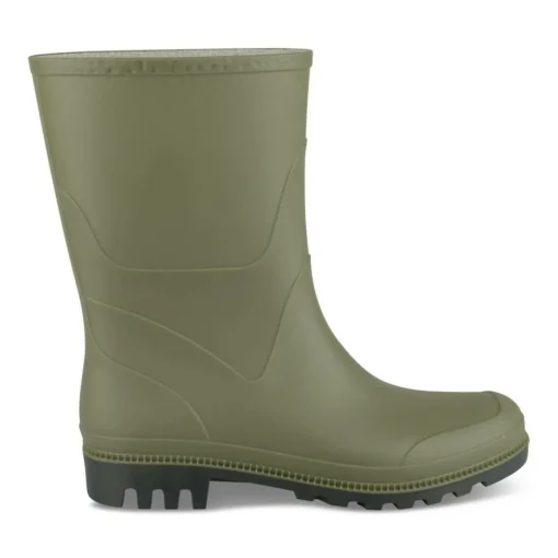 Bottes De Pluie KAKI Homme Motif Uni A Enfiler