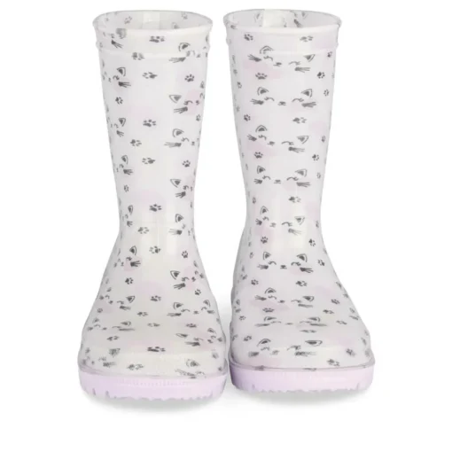 Bottes De Pluie LILAS Fille Motif Animal A Enfiler
