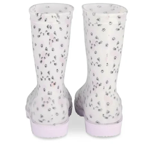 Bottes De Pluie LILAS Fille Motif Animal A Enfiler