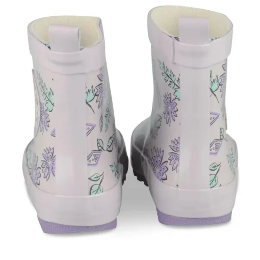Bottes De Pluie LILAS Fille Motif Uni A Enfiler
