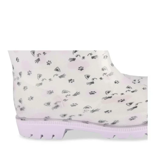 Bottes De Pluie LILAS Fille Motif Animal A Enfiler