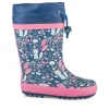 Bottes De Pluie MARINE Fille Motif Animal A Enfiler