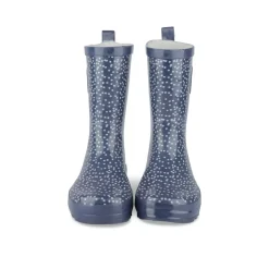 Bottes De Pluie MARINE Fille Motif A Pois A Enfiler