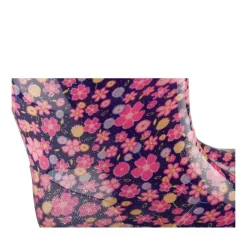 Bottes De Pluie MARINE Fille Motif Fleuri A Enfiler