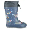 Bottes De Pluie MARINE Garçon Motif Uni A Enfiler