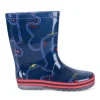 Bottes De Pluie MARINE Garçon Motif Uni A Enfiler