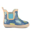 Bottes De Pluie MARINE Garçon Motif Uni A Enfiler