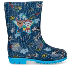 Bottes De Pluie MARINE Garçon A Enfiler