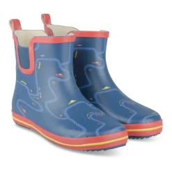 Bottes De Pluie MARINE Garçon Motif Uni A Enfiler