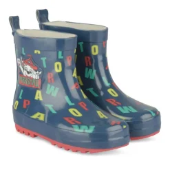 Bottes De Pluie MARINE Garçon Motif Multicolore A Enfiler