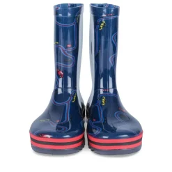 Bottes De Pluie MARINE Garçon Motif Uni A Enfiler