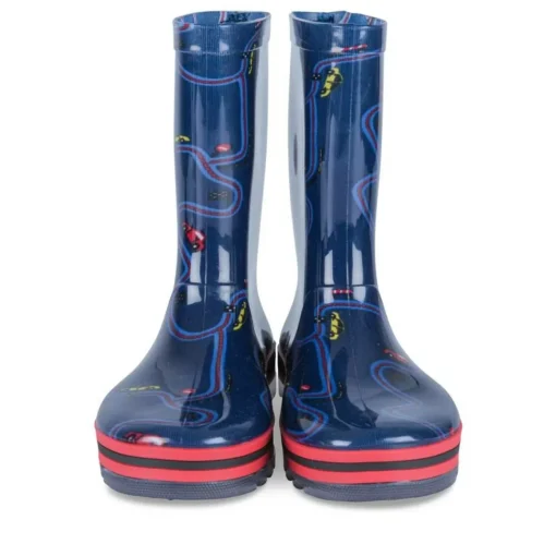 Bottes De Pluie MARINE Garçon Motif Uni A Enfiler