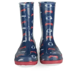 Bottes De Pluie MARINE Garçon Motif Uni A Enfiler