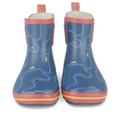 Bottes De Pluie MARINE Garçon Motif Uni A Enfiler