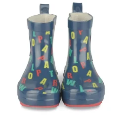 Bottes De Pluie MARINE Garçon Motif Multicolore A Enfiler