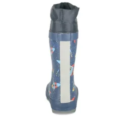Bottes De Pluie MARINE Garçon Motif Uni A Enfiler