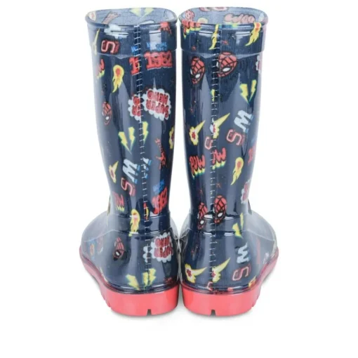 Bottes De Pluie MARINE Garçon Motif Multicolore A Enfiler