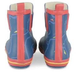 Bottes De Pluie MARINE Garçon Motif Uni A Enfiler