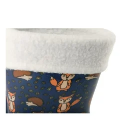 Bottes De Pluie MARINE Garçon Motif Animal A Enfiler