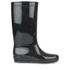 Bottes De Pluie NOIR Femme Motif Uni A Enfiler