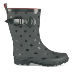 Bottes De Pluie NOIR Femme Motif Uni A Enfiler