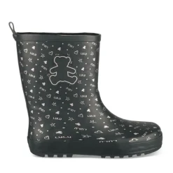 Bottes De Pluie NOIR Femme Motif Uni A Enfiler
