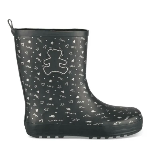 Bottes De Pluie NOIR Femme Motif Uni A Enfiler
