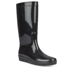 Bottes De Pluie NOIR Femme Motif Uni A Enfiler