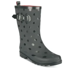 Bottes De Pluie NOIR Femme Motif Uni A Enfiler