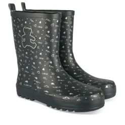 Bottes De Pluie NOIR Femme Motif Uni A Enfiler