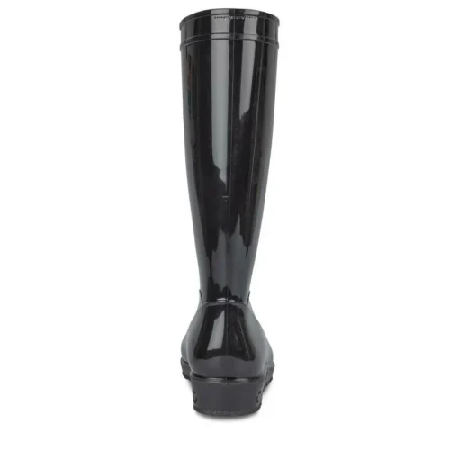 Bottes De Pluie NOIR Femme Motif Uni A Enfiler