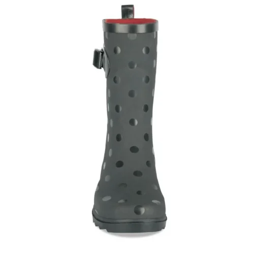 Bottes De Pluie NOIR Femme Motif Uni A Enfiler