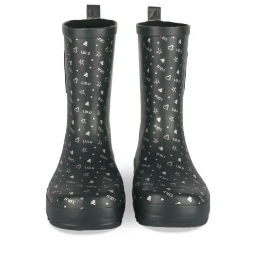 Bottes De Pluie NOIR Femme Motif Uni A Enfiler