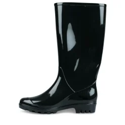Bottes De Pluie NOIR Femme Motif Uni A Enfiler