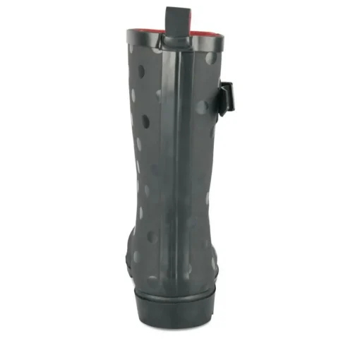 Bottes De Pluie NOIR Femme Motif Uni A Enfiler
