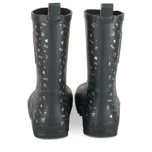 Bottes De Pluie NOIR Femme Motif Uni A Enfiler