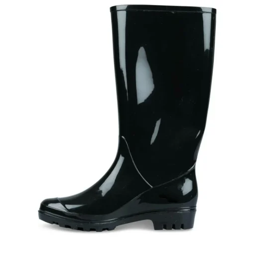 Bottes De Pluie NOIR Femme Motif Uni A Enfiler
