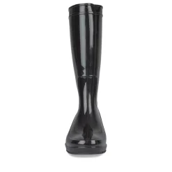 Bottes De Pluie NOIR Femme Motif Uni A Enfiler