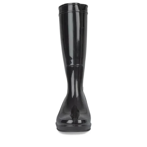 Bottes De Pluie NOIR Femme Motif Uni A Enfiler