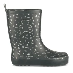Bottes De Pluie NOIR Fille Motif Uni A Enfiler