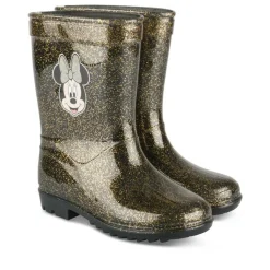 Bottes De Pluie NOIR Fille Motif Paillettes A Enfiler