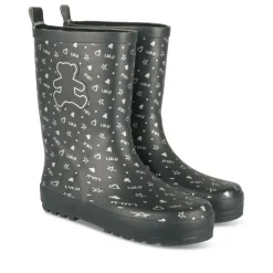 Bottes De Pluie NOIR Fille Motif Uni A Enfiler