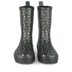 Bottes De Pluie NOIR Fille Motif Uni A Enfiler