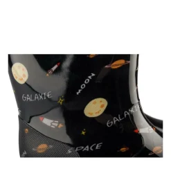 Bottes De Pluie NOIR Garçon Motif Uni A Enfiler